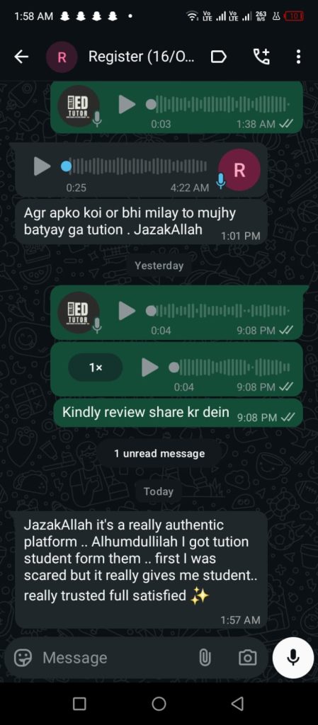 The tutor’s journey with Ruler Ed Tutor Academy reflects how the platform empowers educators. It provides them with a structured, reliable way to reach students, while also building their reputation through collected feedback. This not only enhances the tutor’s credibility but also strengthens the academy’s image as a trusted educational hub.