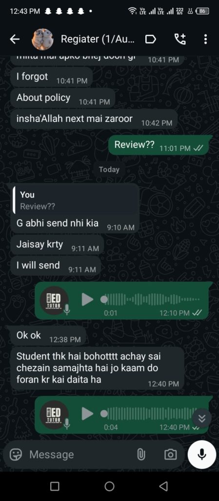 The tutor’s journey with Ruler Ed Tutor Academy reflects how the platform empowers educators. It provides them with a structured, reliable way to reach students, while also building their reputation through collected feedback. This not only enhances the tutor’s credibility but also strengthens the academy’s image as a trusted educational hub.