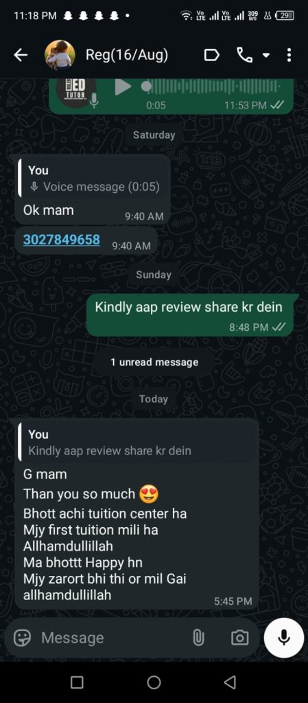 The tutor’s journey with Ruler Ed Tutor Academy reflects how the platform empowers educators. It provides them with a structured, reliable way to reach students, while also building their reputation through collected feedback. This not only enhances the tutor’s credibility but also strengthens the academy’s image as a trusted educational hub.