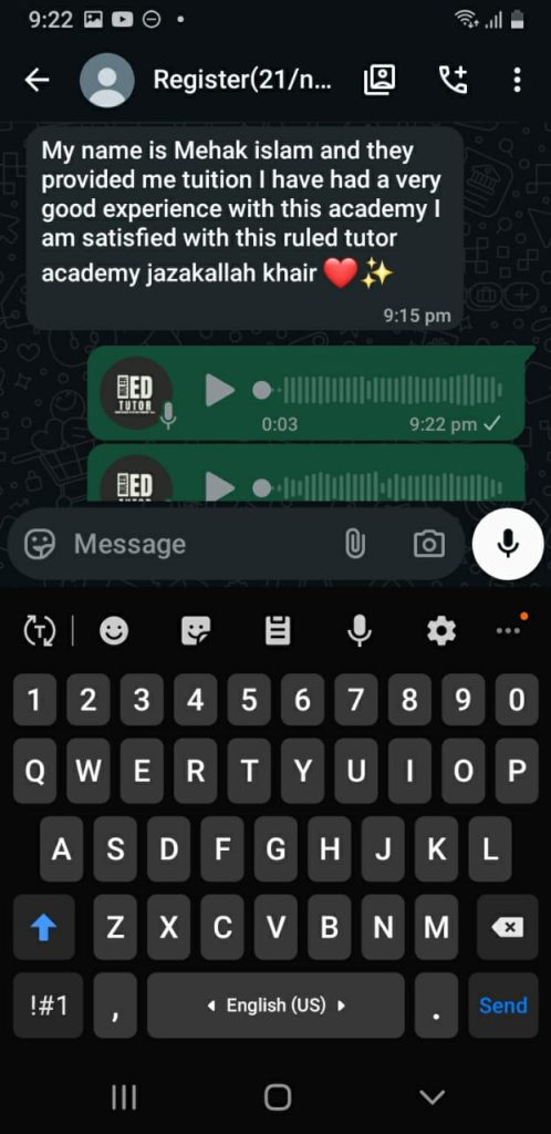 The tutor’s journey with Ruler Ed Tutor Academy reflects how the platform empowers educators. It provides them with a structured, reliable way to reach students, while also building their reputation through collected feedback. This not only enhances the tutor’s credibility but also strengthens the academy’s image as a trusted educational hub.