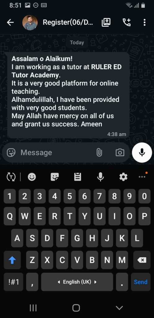 The tutor’s journey with Ruler Ed Tutor Academy reflects how the platform empowers educators. It provides them with a structured, reliable way to reach students, while also building their reputation through collected feedback. This not only enhances the tutor’s credibility but also strengthens the academy’s image as a trusted educational hub.