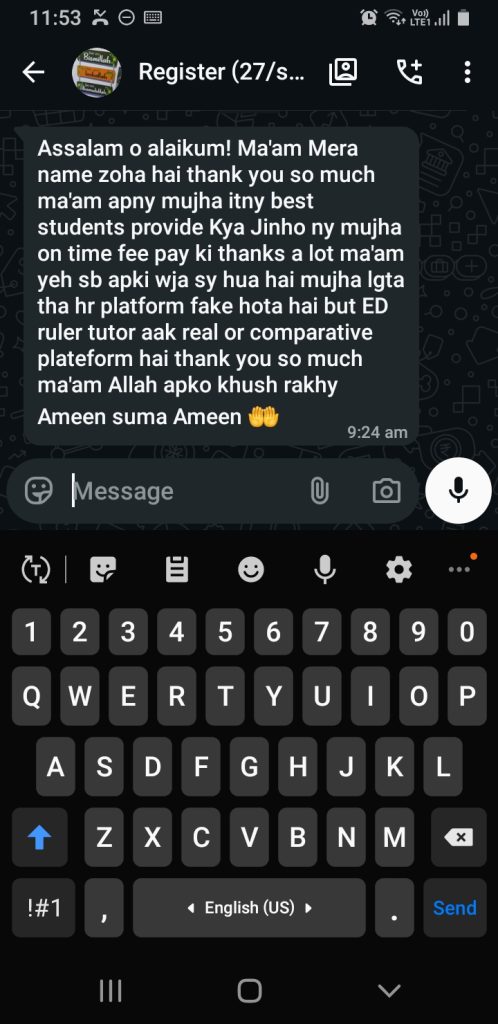 The tutor’s journey with Ruler Ed Tutor Academy reflects how the platform empowers educators. It provides them with a structured, reliable way to reach students, while also building their reputation through collected feedback. This not only enhances the tutor’s credibility but also strengthens the academy’s image as a trusted educational hub.